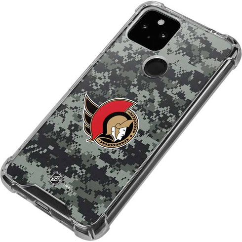 NHL Ottawa Senators Camo Google Pixel 5 Clear Case
